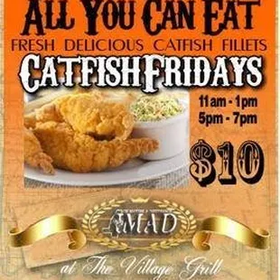 a flyer for a fish fry