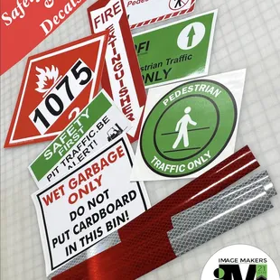 Nothing says safety like a sign  We do all types of signs and decals. Call today! (209)471-7446