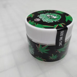 Top with tapper togue for jar packaging.