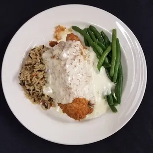 Images Chicken Cordon Bleu with rice pilaf