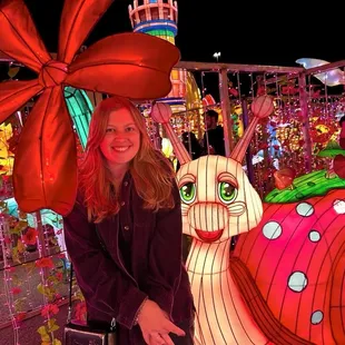 Light up snail within a light maze