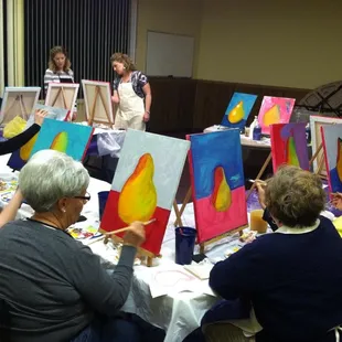 Paint and wine parties