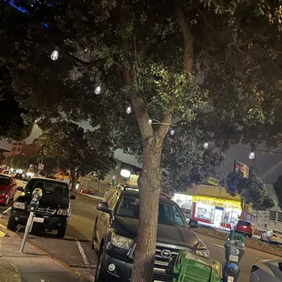 String lights outside