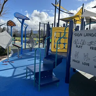 Sign language and music area