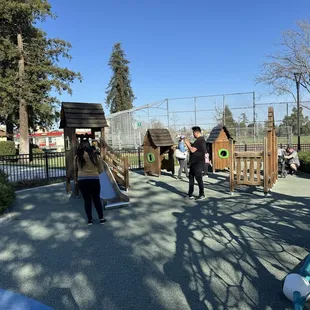 Toddler section with low slide