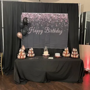 Treats table by venue