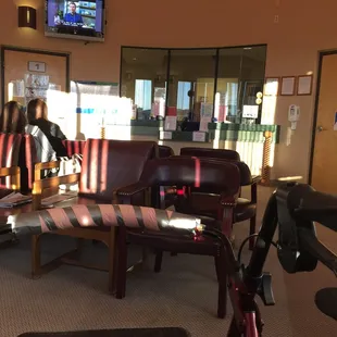 Waiting room and check in