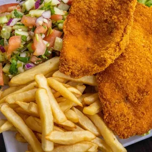 fish and chips, food