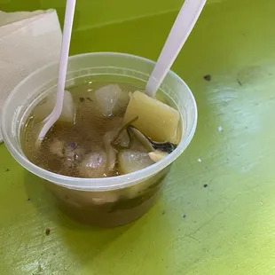 TinolA chicken soup with ginger delicious