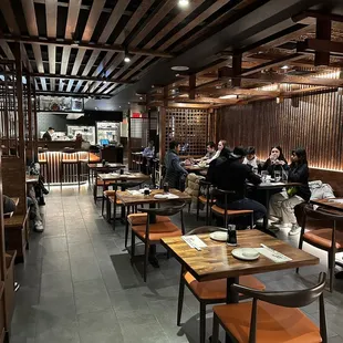 the interior of the restaurant