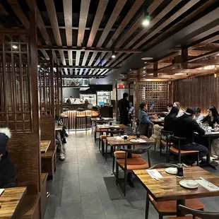 the interior of the restaurant