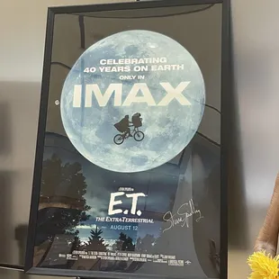 Signed by Steven Spielberg up for auction.