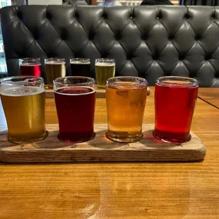 Cider flight.