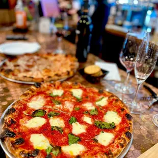 The boys loved their cheese and margarita pizza