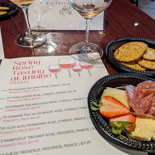 Rose tasting.  12 tastings, none sweet, SO GOOD!