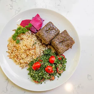 Kibee combo- Kibee, tabouli, rice, lift