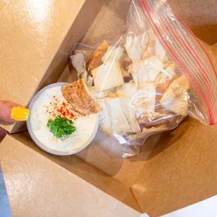 a box of food