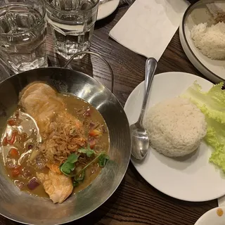 Local Thai Coconut curry Salmon