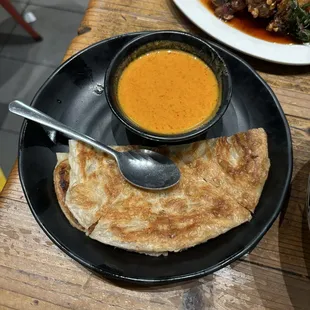 roti dip w/ red curry