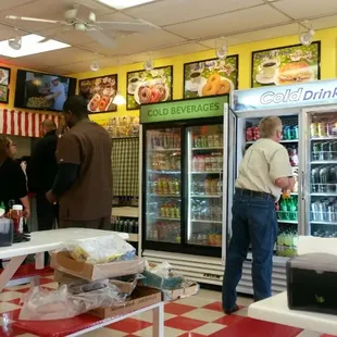 Inside (Cooler area)