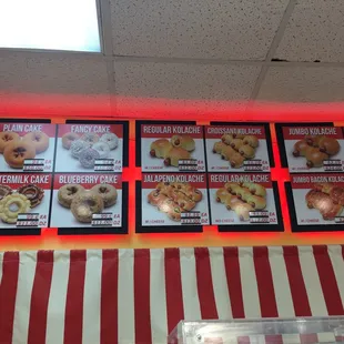 Menu board