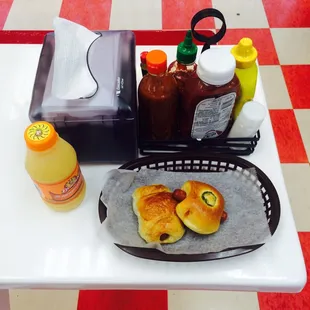 Everything from hot sauce to ketchup to mustard for your kolaches or croissant sandwiches!