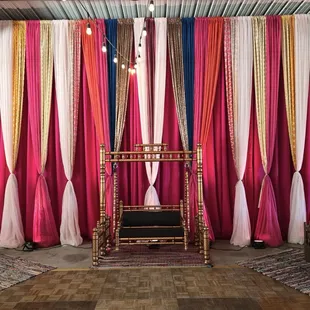 Bay Area Indian Wedding Decorations - Sangeet Decorations in Elk Grove