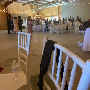 chairs and tables with umbrellas