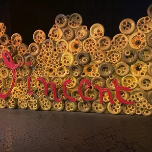 A tribute to the Ford factory where the exhibit is staged