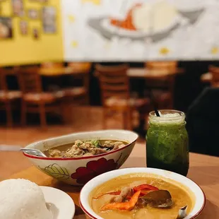 Boat Noodles, Panang Curry, Cha Keaw Nom