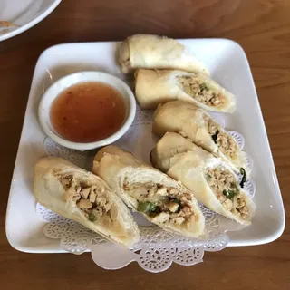 Basil Egg rolls (Poh Pia Krapao)