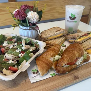 New Items
Berry Pecan Salad
Chicken Salad Croissant
Grilled Cheese Melt
Ham &amp; Cheese Melt
Turkey &amp; Cheese Melt