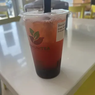 Strawberry green tea
