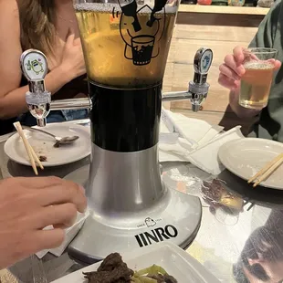 So-meok tower (soju / beer tower)