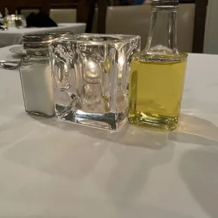 a salt and pepper shaker on a table
