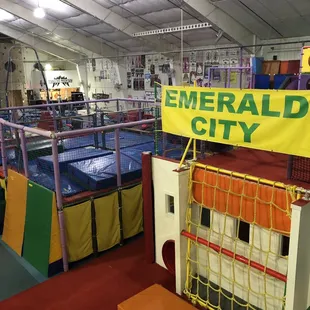 Climbing structure used during open play