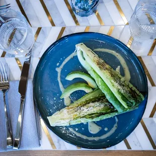 Grilled romaine