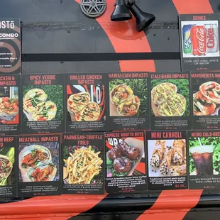 Menu, Impasto Food Truck, Tampa