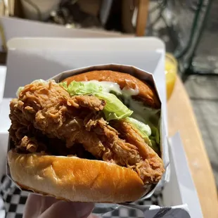 Chicken sandwich.