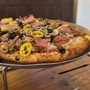 The sampler pizza