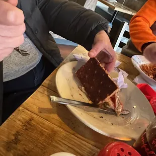 This is the back of the pizza and look at that burnt Pizza.