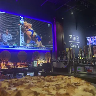 The Chicken Bacon Ranch Pizza.  So cheesy!