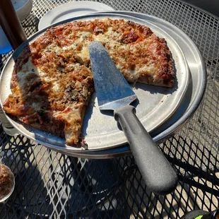 Pepperoni, sausage and mushroom.