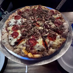 Pepperoni, sausage &amp; mushroom