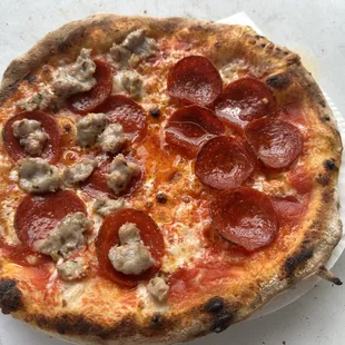 Pepperoni and handmade sausage