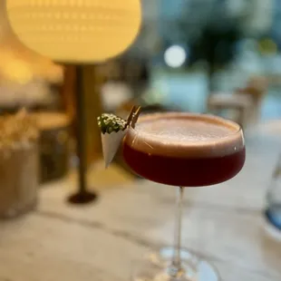 Cherry blossom cocktail