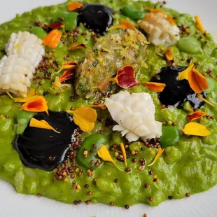 Risotto with calamari