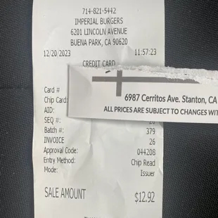 What the hell! Unbelievable! Ever since the daughter took over this place has gone to shit!