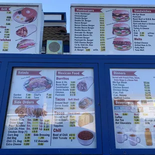 ramen and noodles, menu