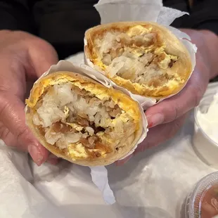 Sausage Breakfast burrito